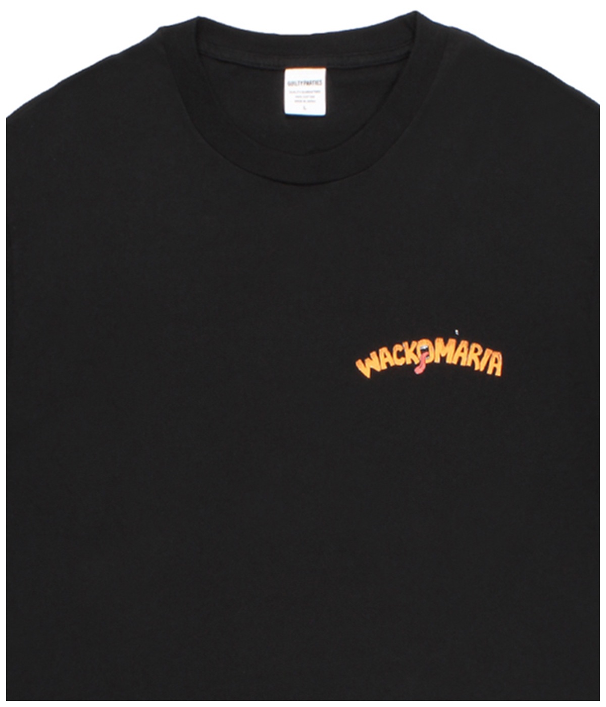 TIM LEHI / WASHED HEAVY WEIGHT LONG SLEEVE T-SHIRT (TYPE-2)【BLACK】