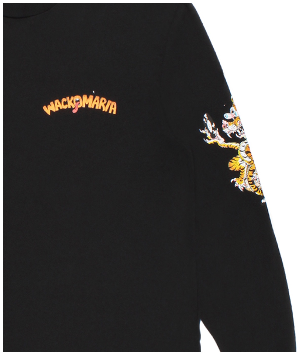 TIM LEHI / WASHED HEAVY WEIGHT LONG SLEEVE T-SHIRT (TYPE-2)【BLACK】