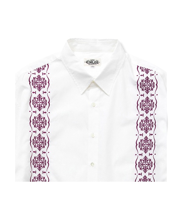COTTON BROAD CLOTH GUAYABERA SHIRT｜CALEE｜MELTING POT（正規取扱店