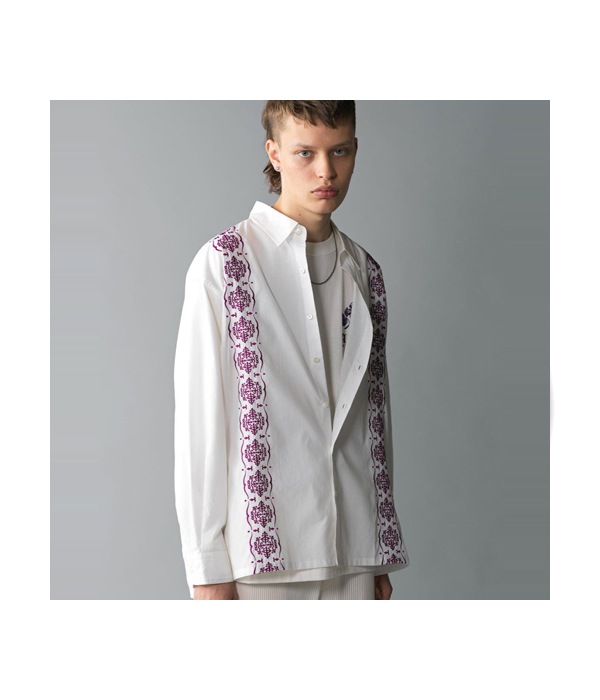 COTTON BROAD CLOTH GUAYABERA SHIRT｜CALEE｜MELTING POT（正規取扱店