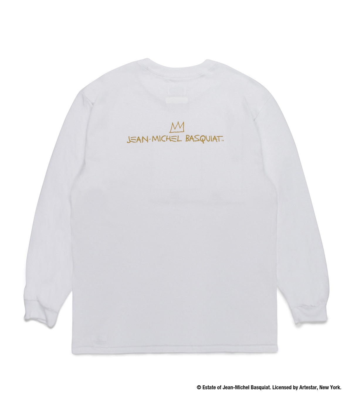 JEAN-MICHEL BASQUIAT / CREW NECK LONG SLEEVE T-SHIRT【WHITE