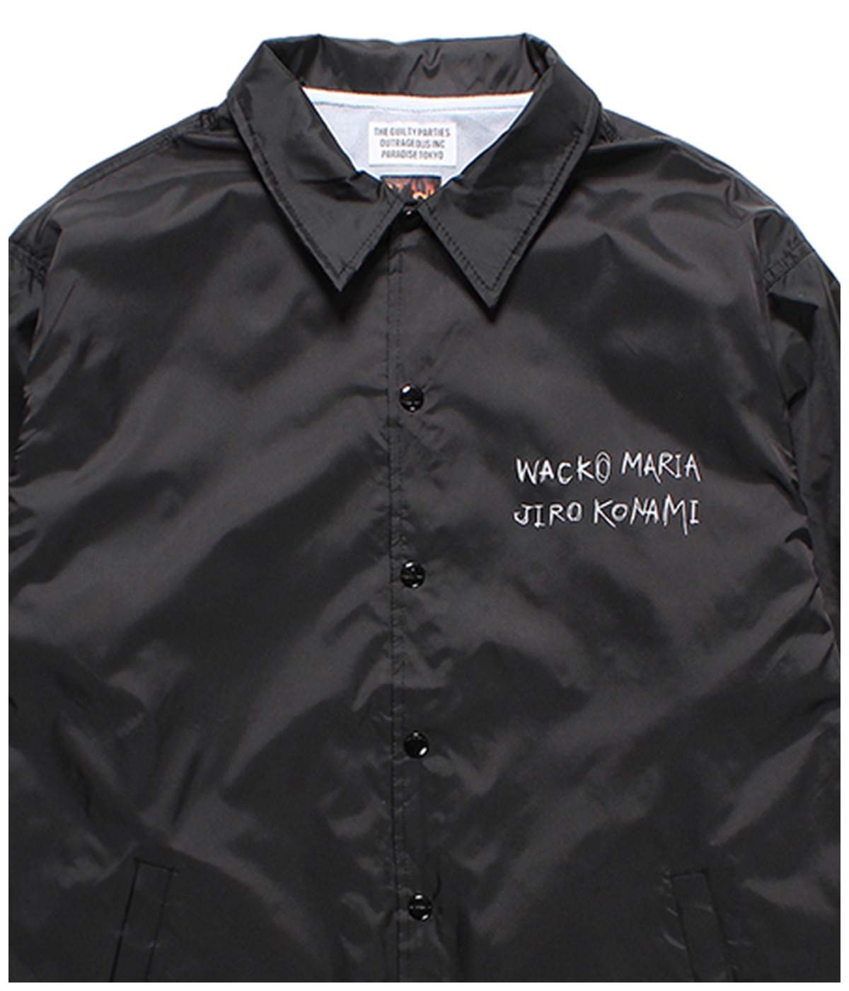 JIRO KONAMI / COACH JACKET (TYPE-4)【BLACK】｜WACKO MARIA