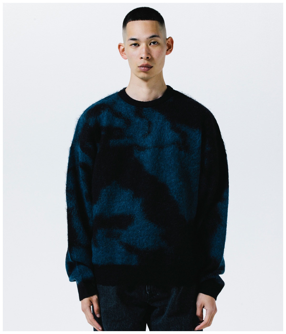 R9 PAINTED KNIT【BLUE】