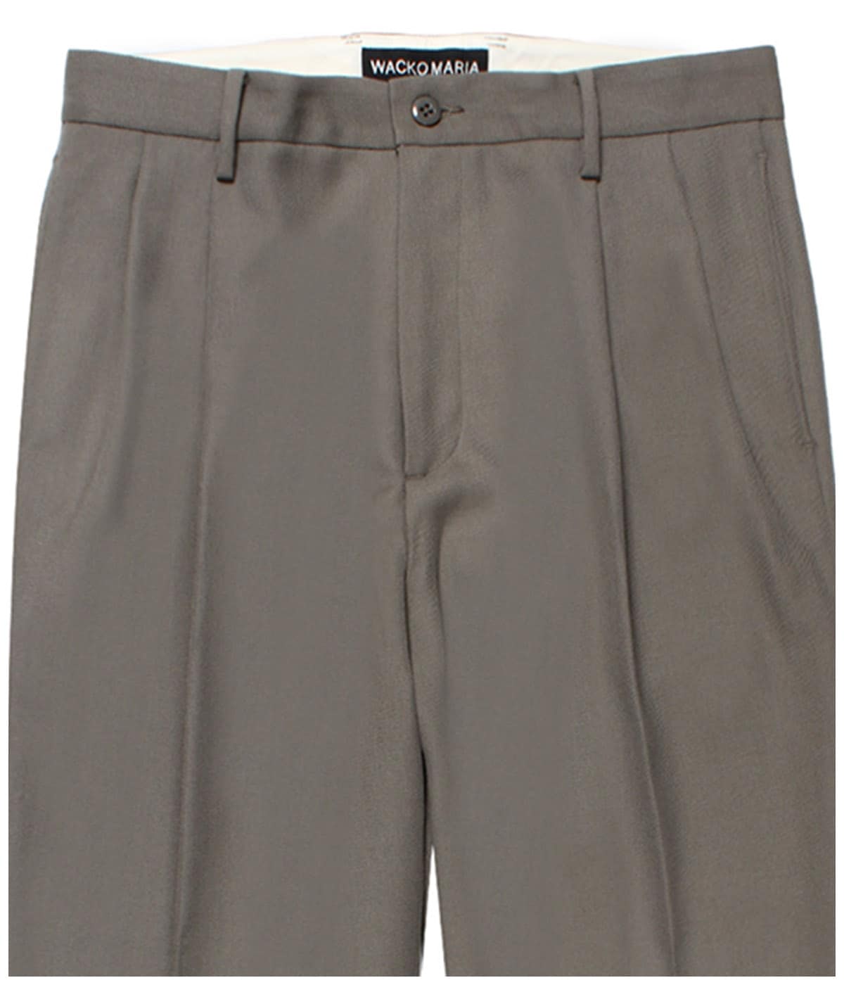 DOUBLE PLEATED WOOL TROUSERS【GRAY】