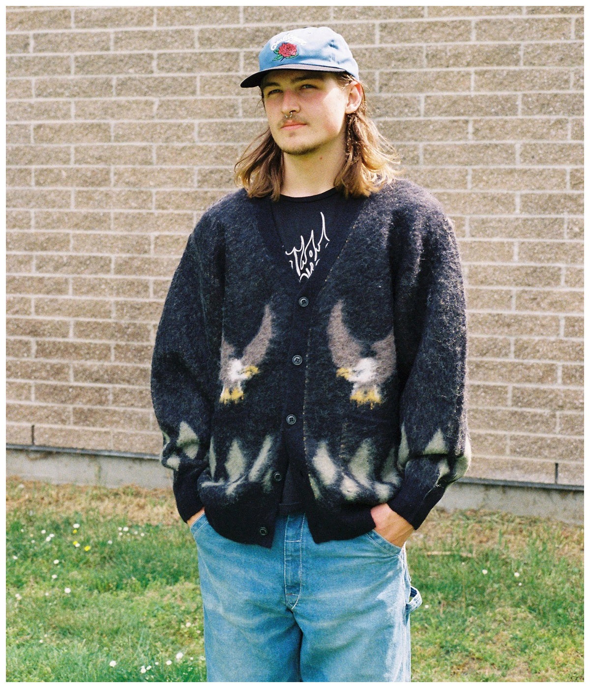 早い者勝ちCHALLENGER NATIVE EAGLE CARDIGAN NATIVE EAGLE CARDIGAN【BLACK】｜CHALLENGER｜MELTING POT（正規取扱