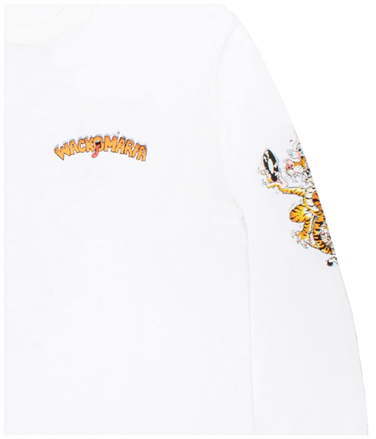 TIM LEHI / WASHED HEAVY WEIGHT LONG SLEEVE T-SHIRT (TYPE-2)【WHITE】