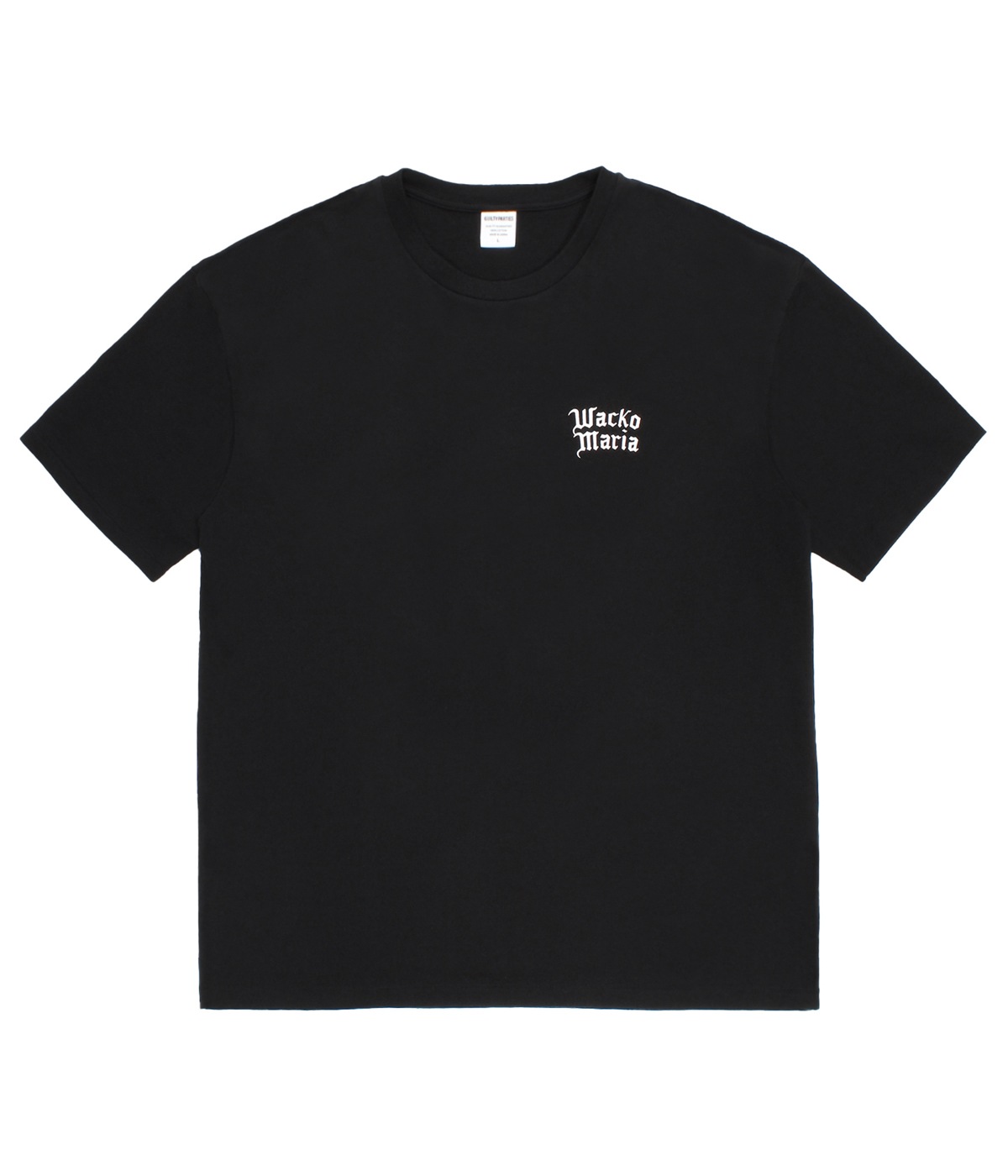 WASHED HEAVY WEIGHT T-SHIRT (TYPE-1)【BLACK-WHITE】｜WACKO MARIA