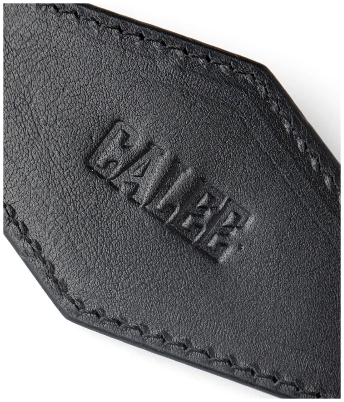 SILVER STAR CONCHO LEATHER KEY RING -TYPE A-【BLACK】