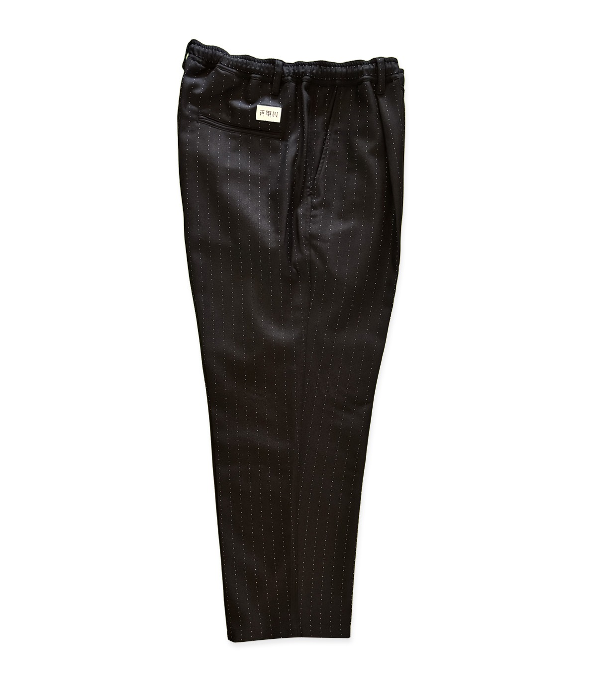 WOOL GLITTER STRIPE EASY PANTS【BLACK×GOLD】｜exodus brand