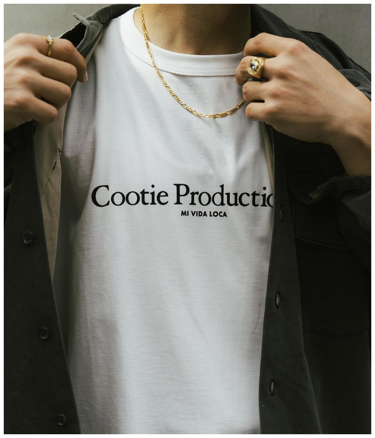 Print S/S Tee-2【WHITE】