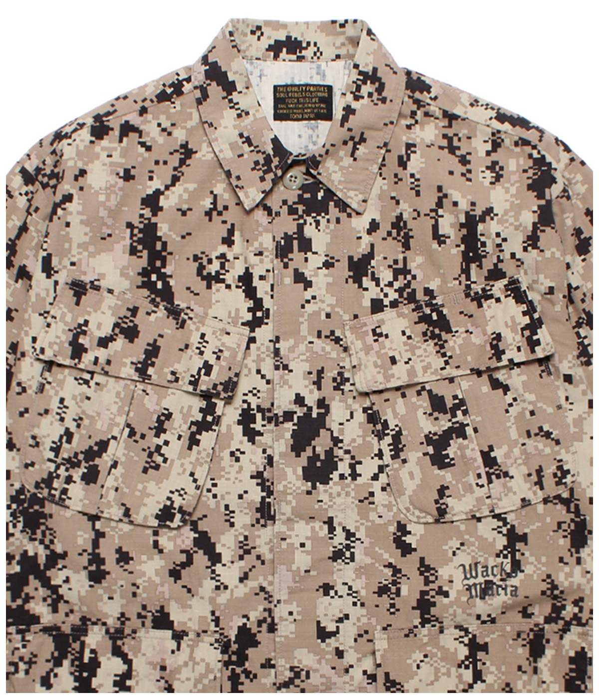 DIGITAL CAMO FATIGUE JACKET【BEIGE】