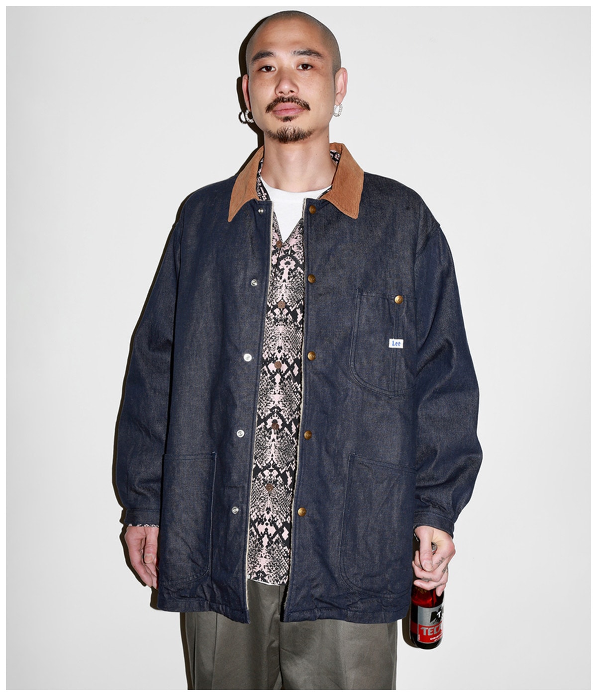 PYTHON OPEN COLLAR SHIRT (TYPE-6)【IVORY】｜WACKO MARIA｜MELTING