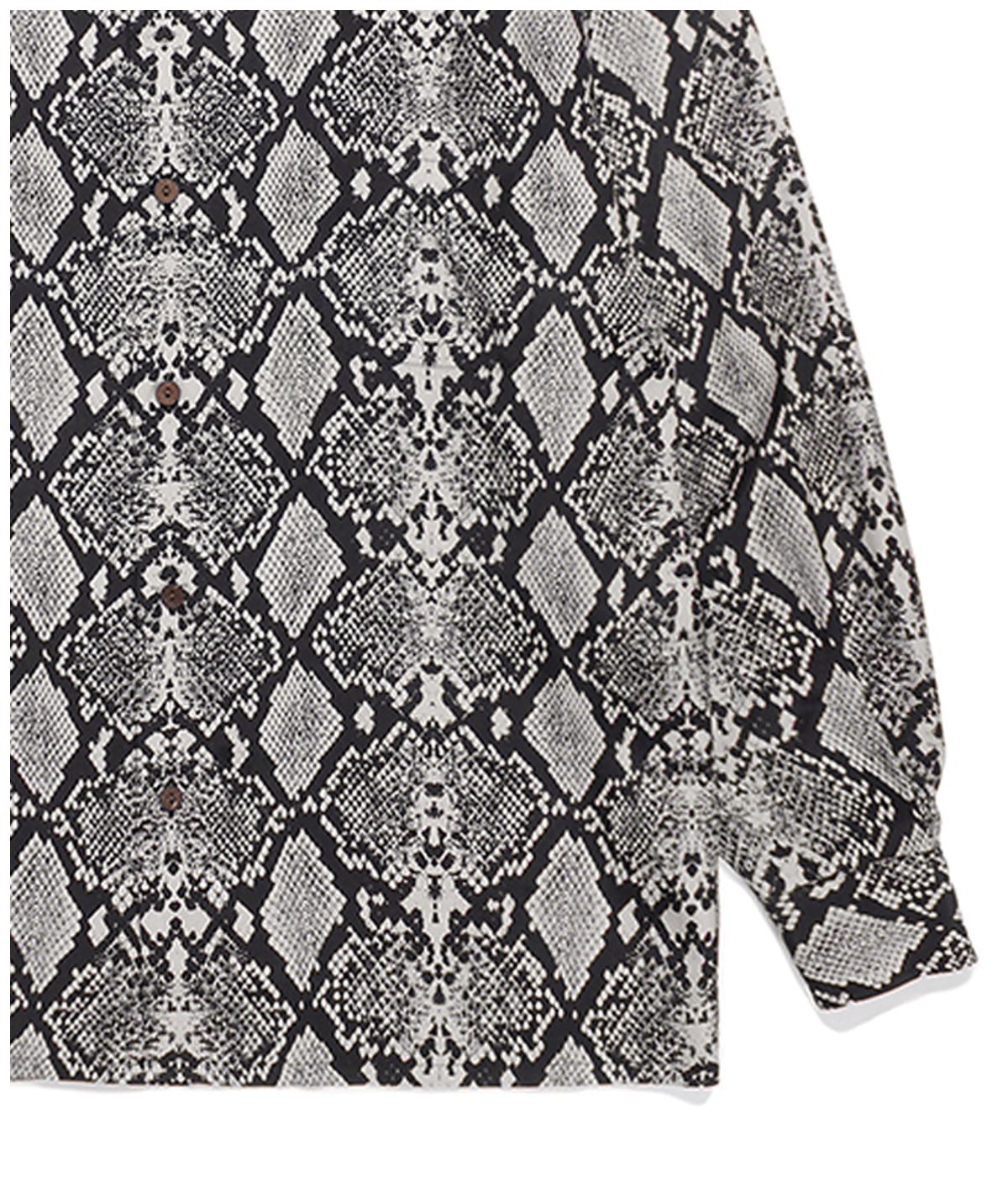 PYTHON OPEN COLLAR SHIRT (TYPE-6)【IVORY】｜WACKO MARIA