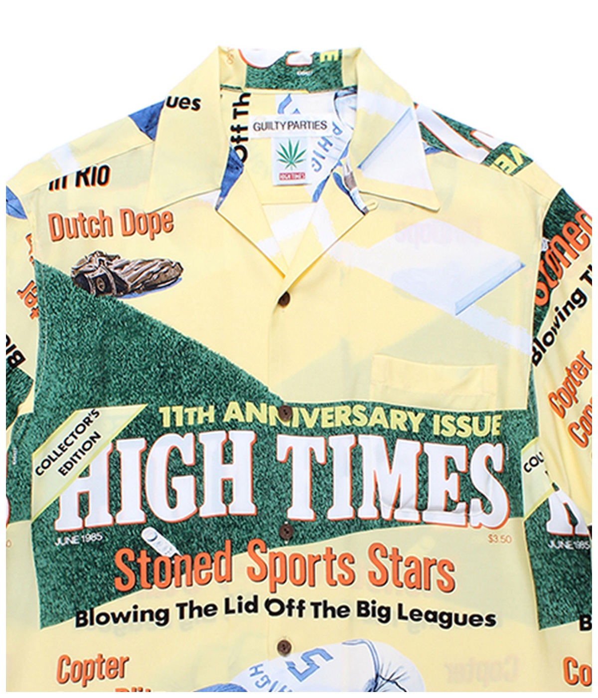 HIGH TIMES / HAWAIIAN SHIRT (TYPE-4)【YELLOW】