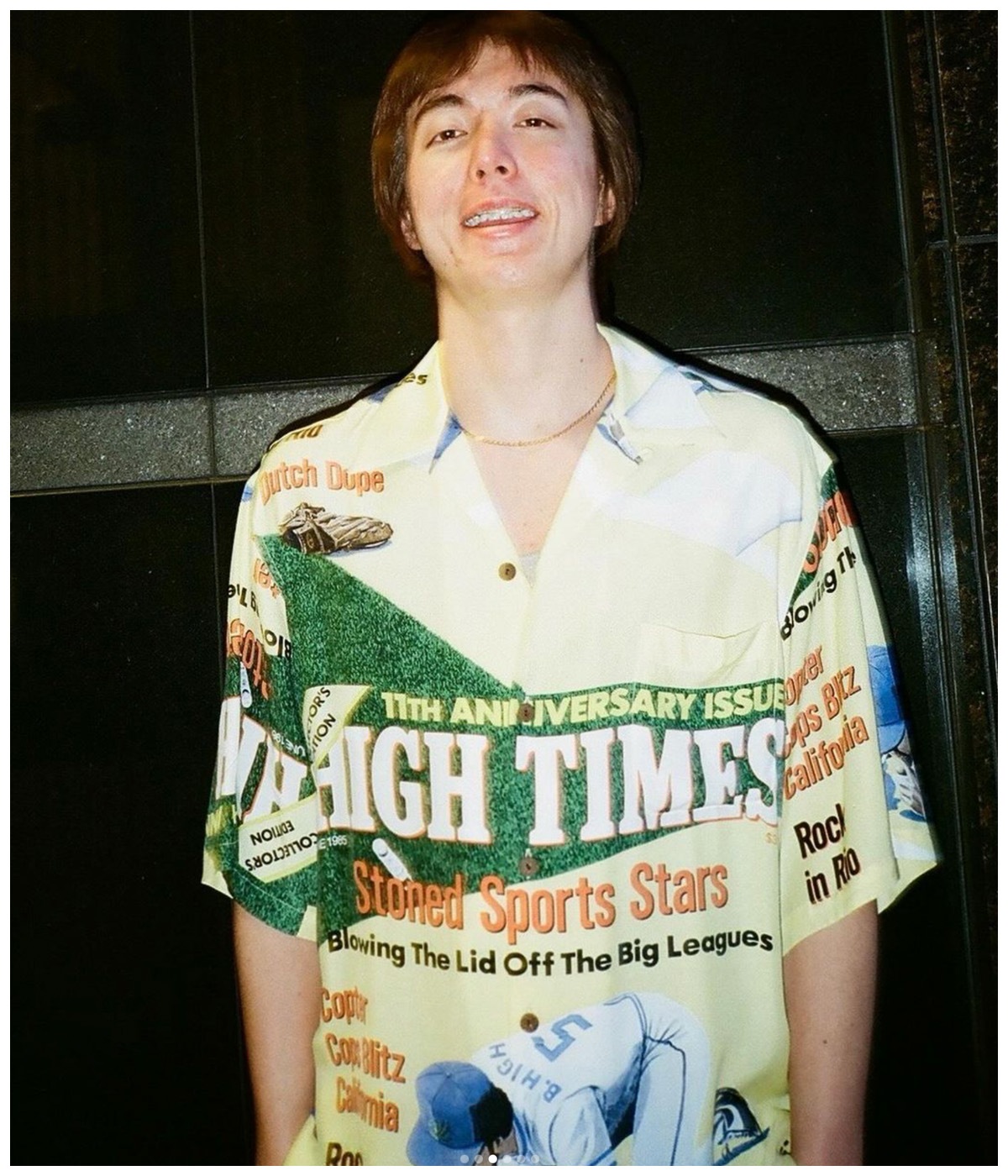 HIGH TIMES / HAWAIIAN SHIRT (TYPE-4)【YELLOW】