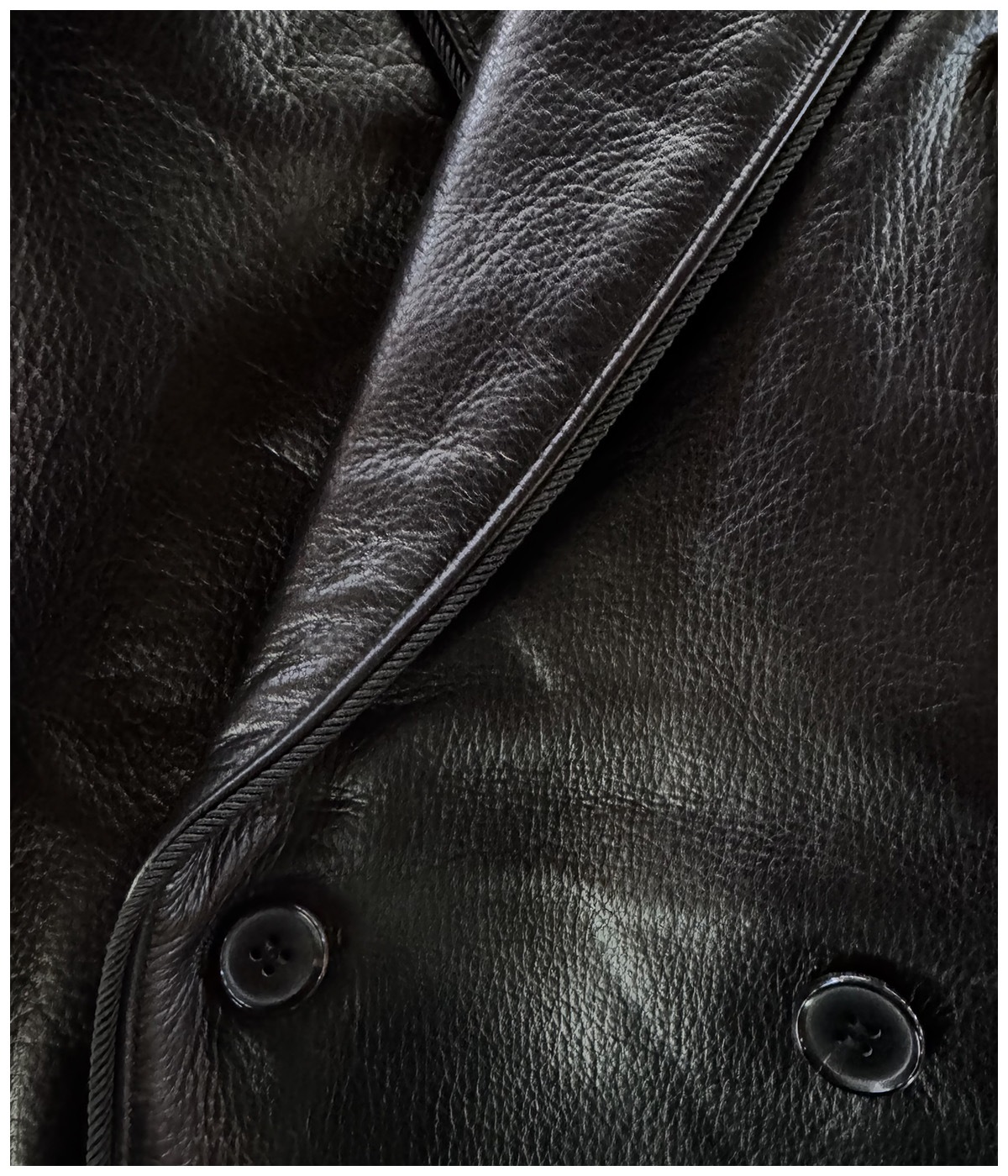 exodus エクソダス ブラック レザー ダブル スモーキングジャケット LEATHER DOUBLE SMOKING JACKET【BLACK】｜EXODUS｜MELTING POT