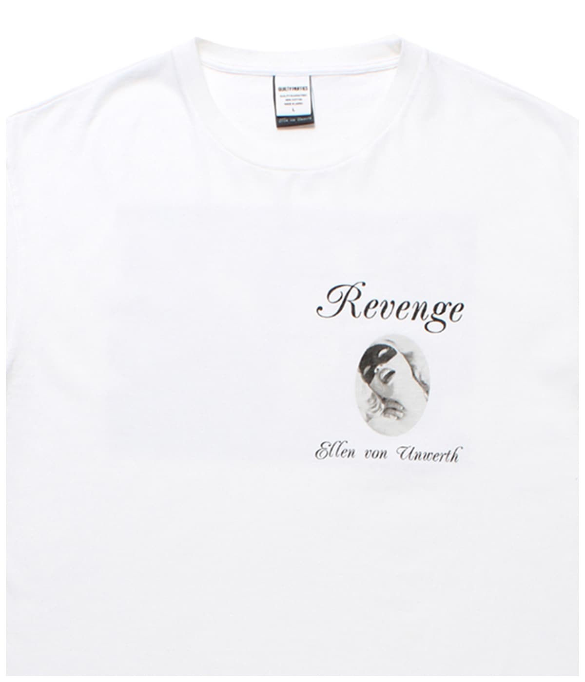 ELLEN VON UNWERTH / WASHED HEAVY WEIGHT T-SHIRT (TYPE-2)【WHITE