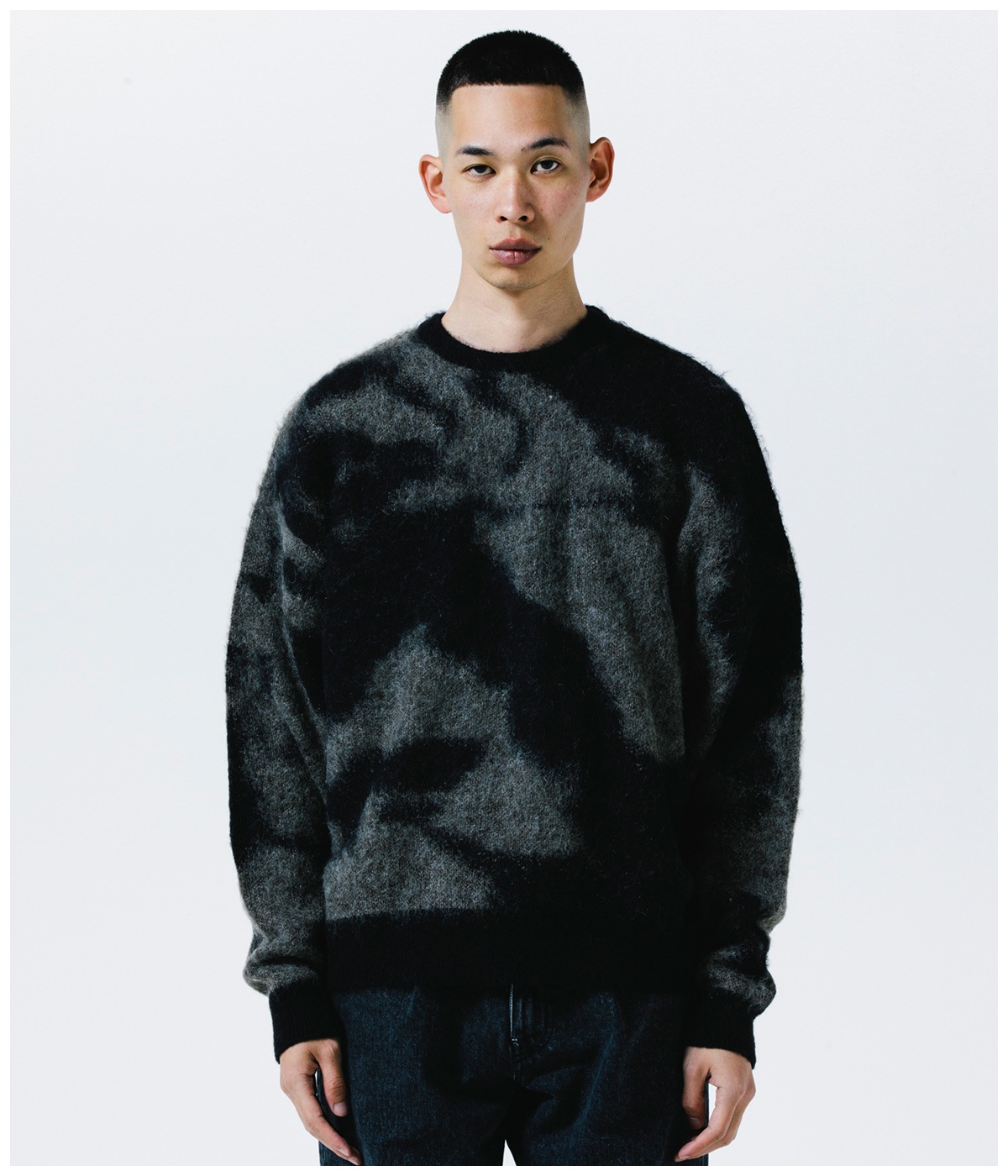 R9 PAINTED KNIT【BLACK】