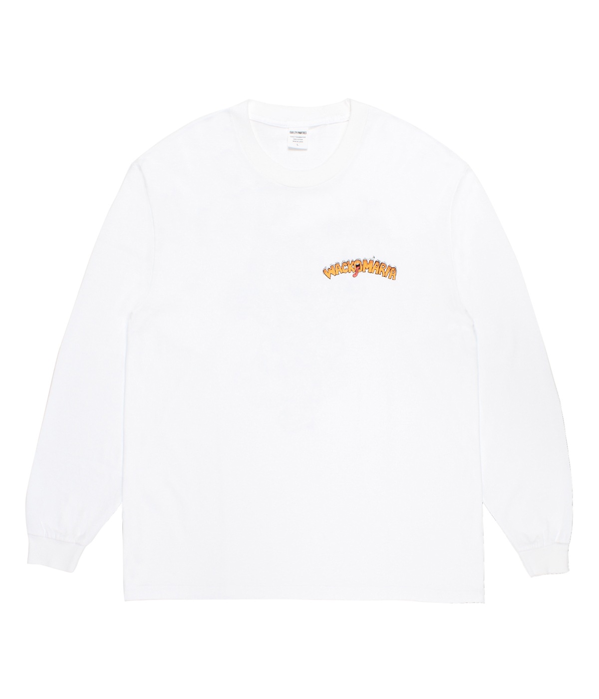 TIM LEHI / WASHED HEAVY WEIGHT LONG SLEEVE T-SHIRT (TYPE-1)【WHITE 
