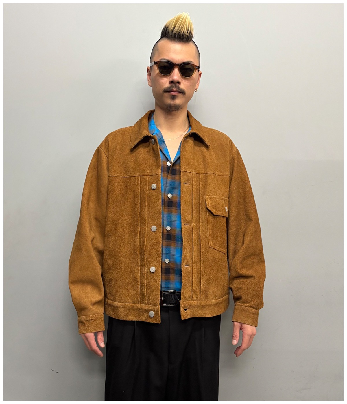ジャケット・アウター WACKO MARIA/SUEDE LEATHER TRUCKER JACKET WACKO MARIA ONLINE STORE