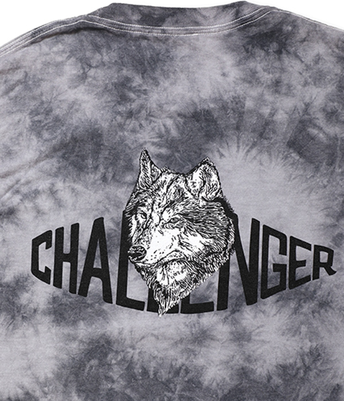 TIE DYE WOLF LOGO L/S TEE【TIE DYE】｜CHALLENGER｜MELTING POT
