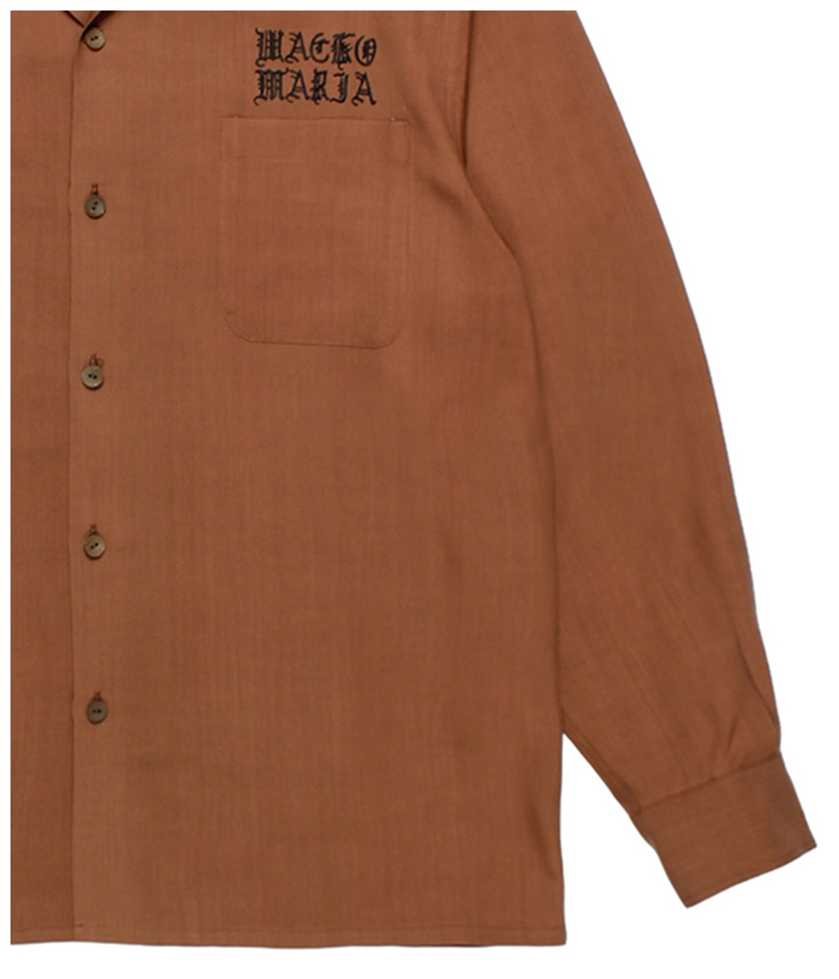 50'S OPEN COLLAR SHIRT (TYPE-3)【BROWN】