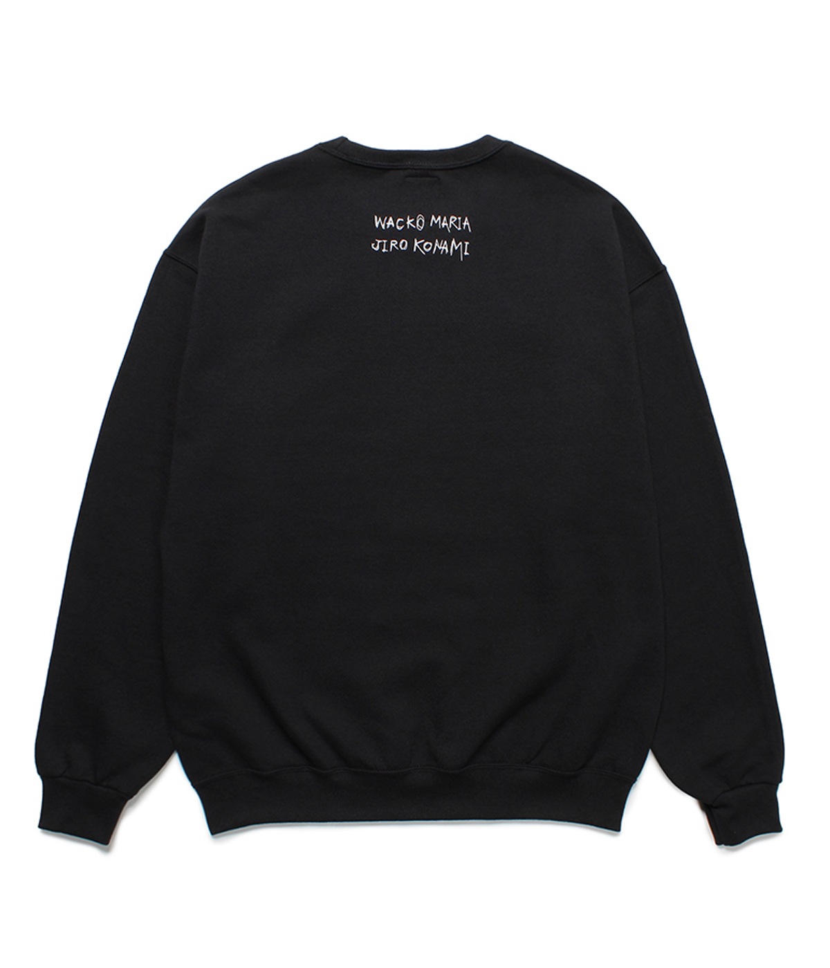 JIRO KONAMI / CREW NECK SWEAT SHIRT (TYPE-1)【BLACK】｜WACKO MARIA 