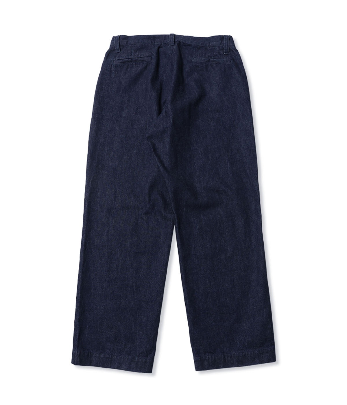 VINTAGE REPRODUCT DENIM TUCK TROUSERS【INDIGO BLUE】