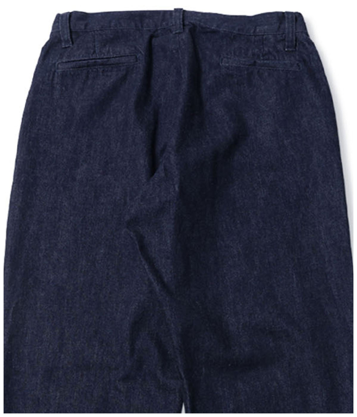 VINTAGE REPRODUCT DENIM TUCK TROUSERS【INDIGO BLUE】