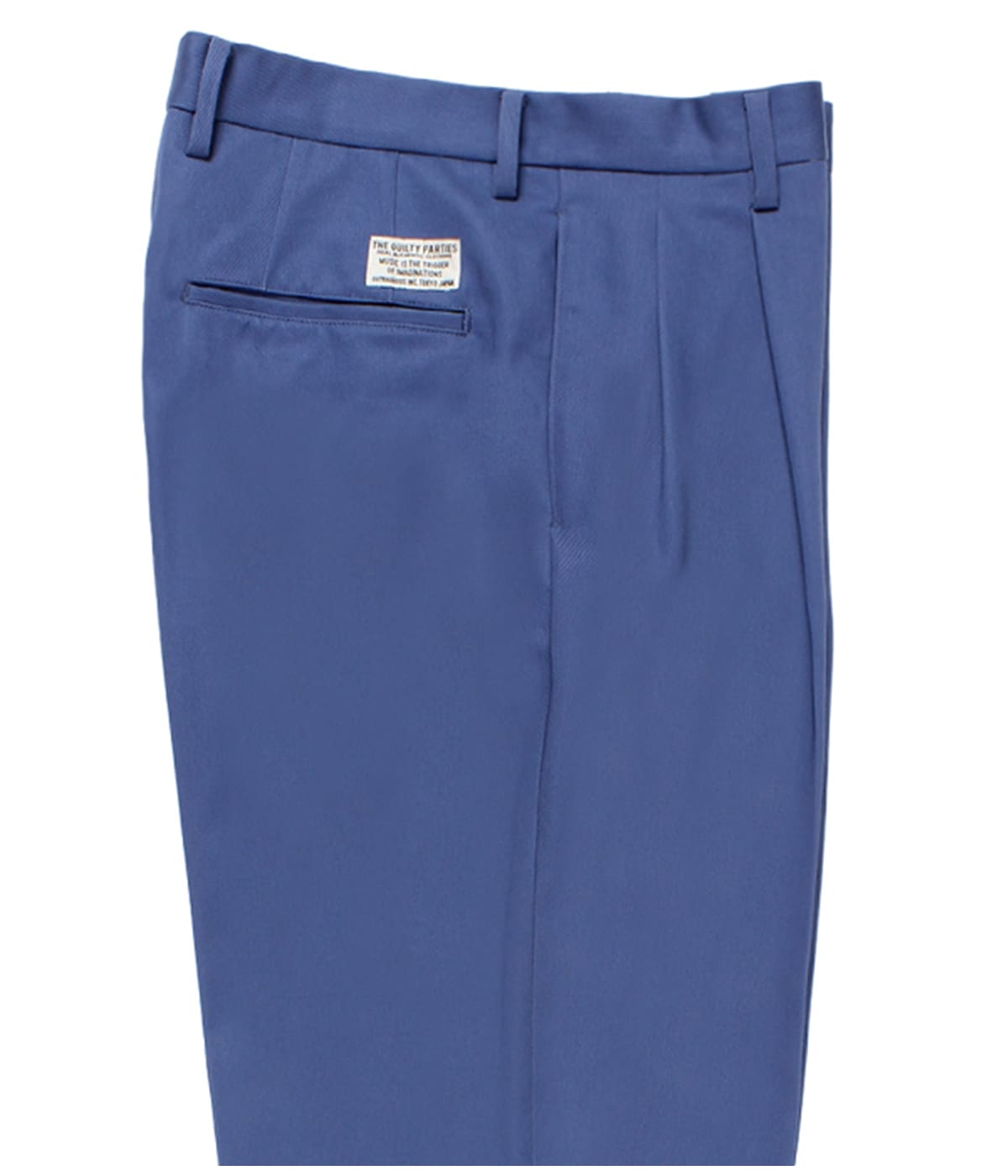 DOUBLE PLEATED CHINO TROUSERS【BLUE】｜WACKO MARIA｜MELTING