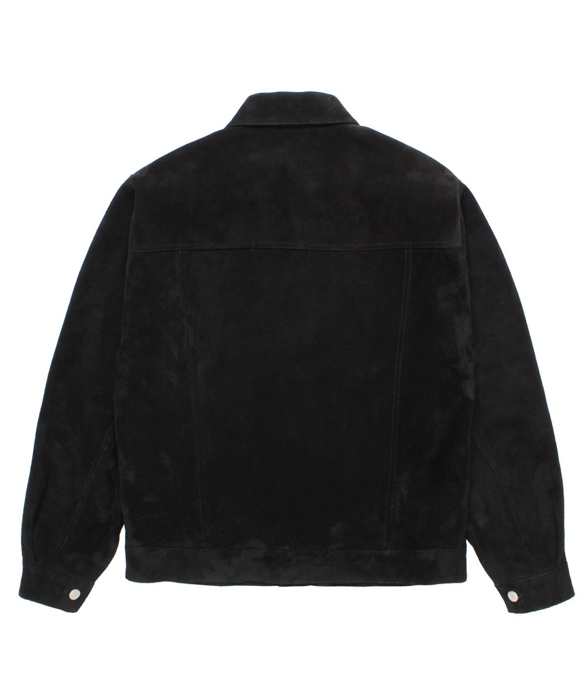 SUEDE LEATHER TRUCKER JACKET (TYPE-2)【BLACK】
