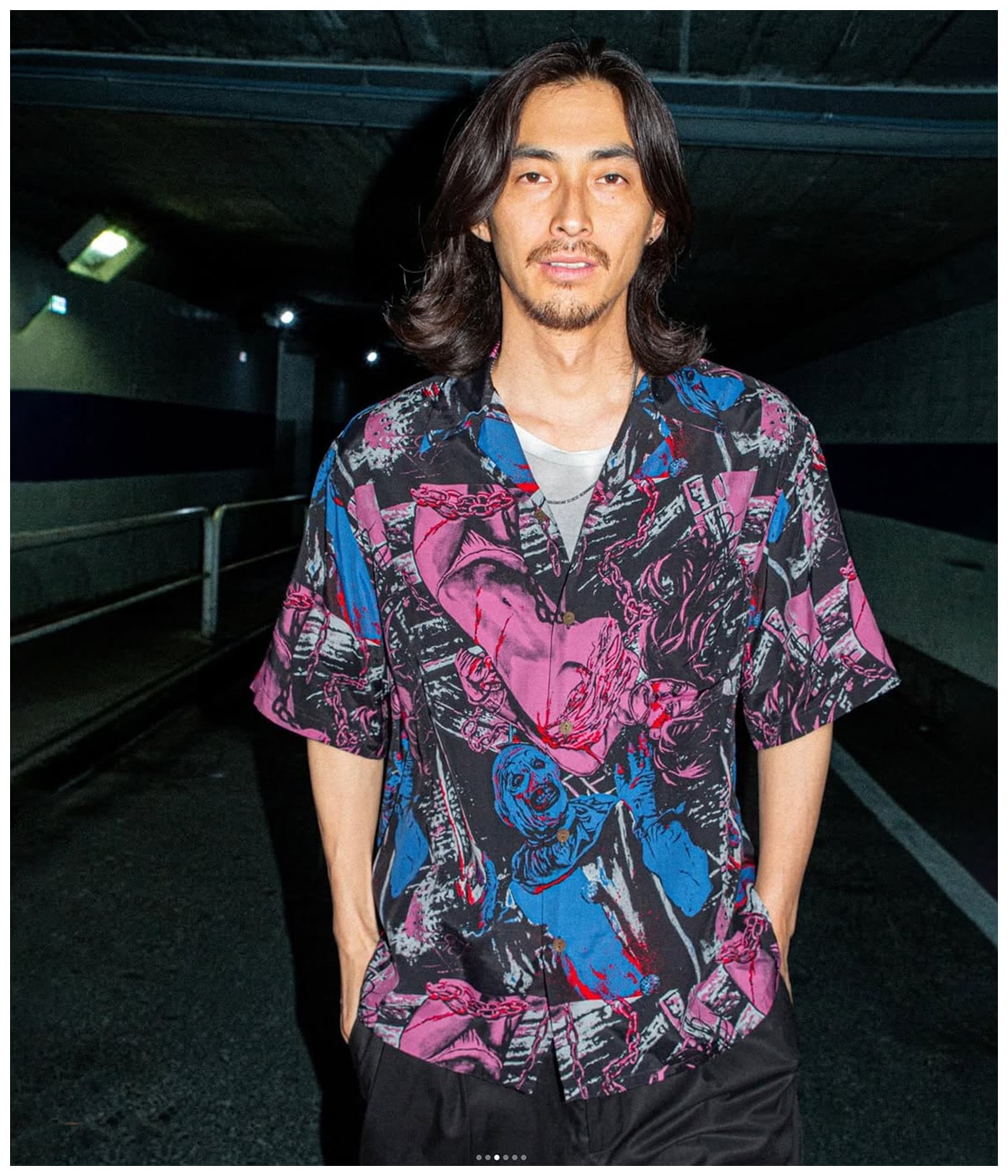 TERRIFIER / HAWAIIAN SHIRT (TYPE-3)【ONE】｜WACKO MARIA｜MELTING