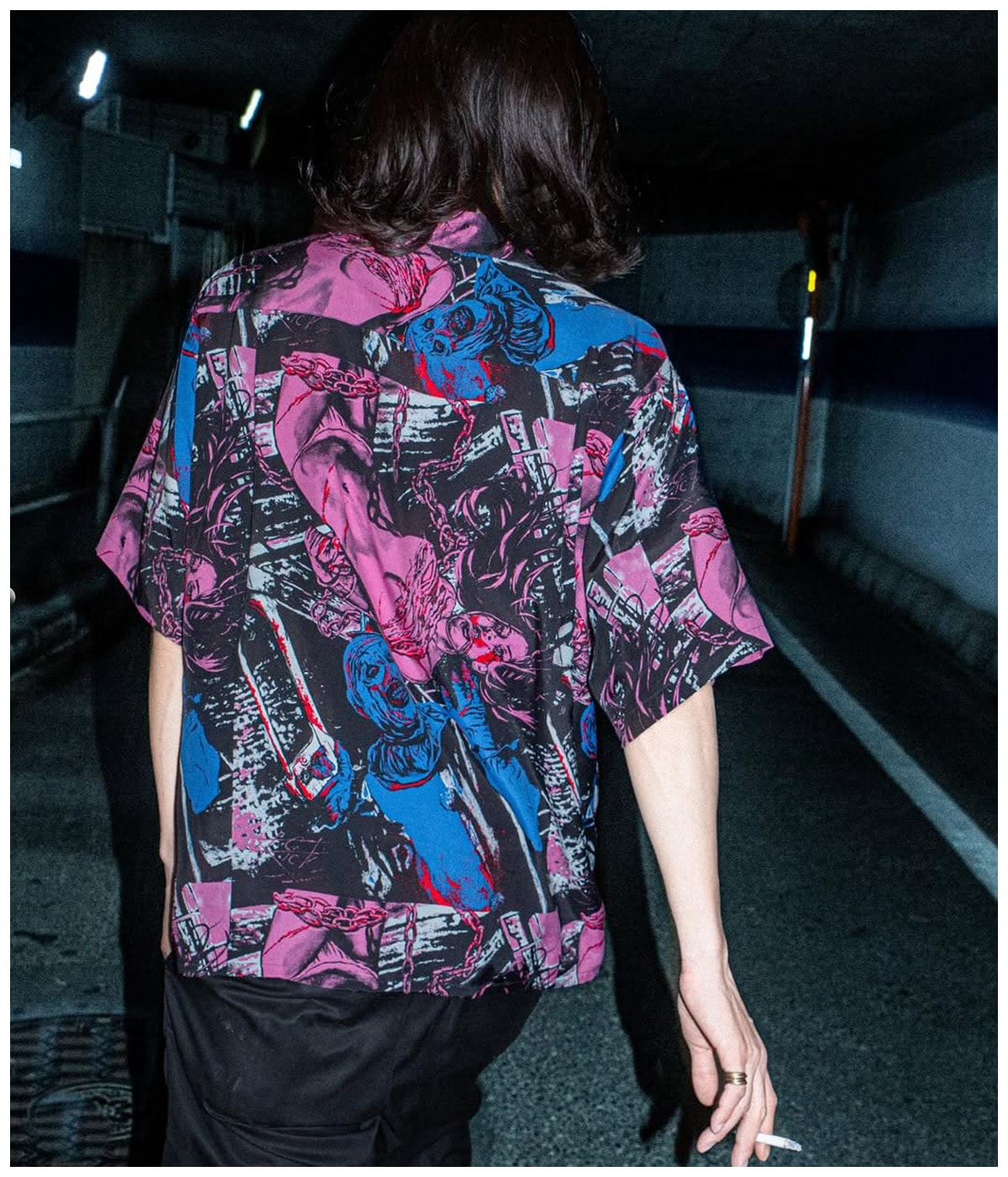TERRIFIER / HAWAIIAN SHIRT (TYPE-3)【ONE】｜WACKO MARIA｜MELTING