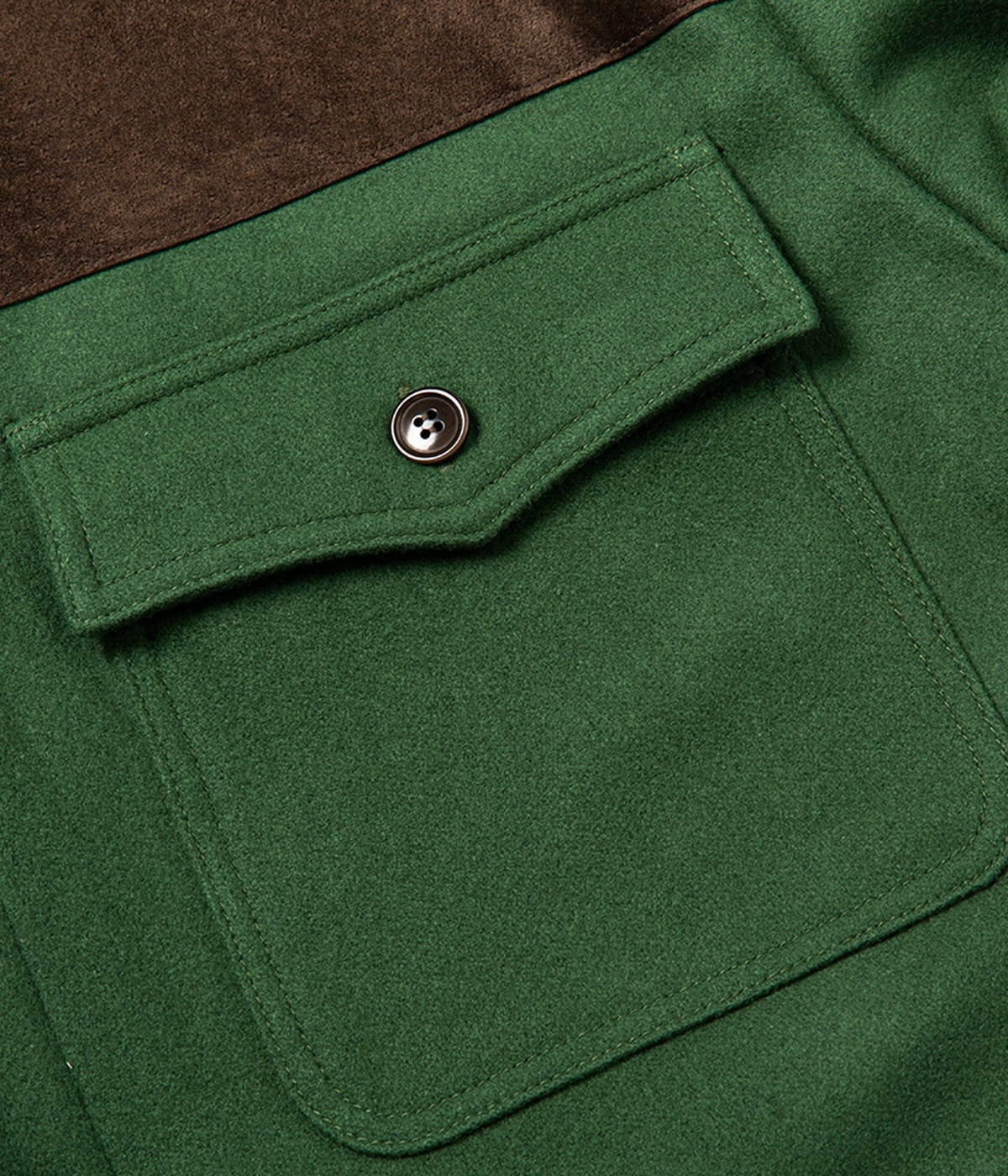 M/S OVER SHILHOUETTE SHIRT JACKET【BLUE】
