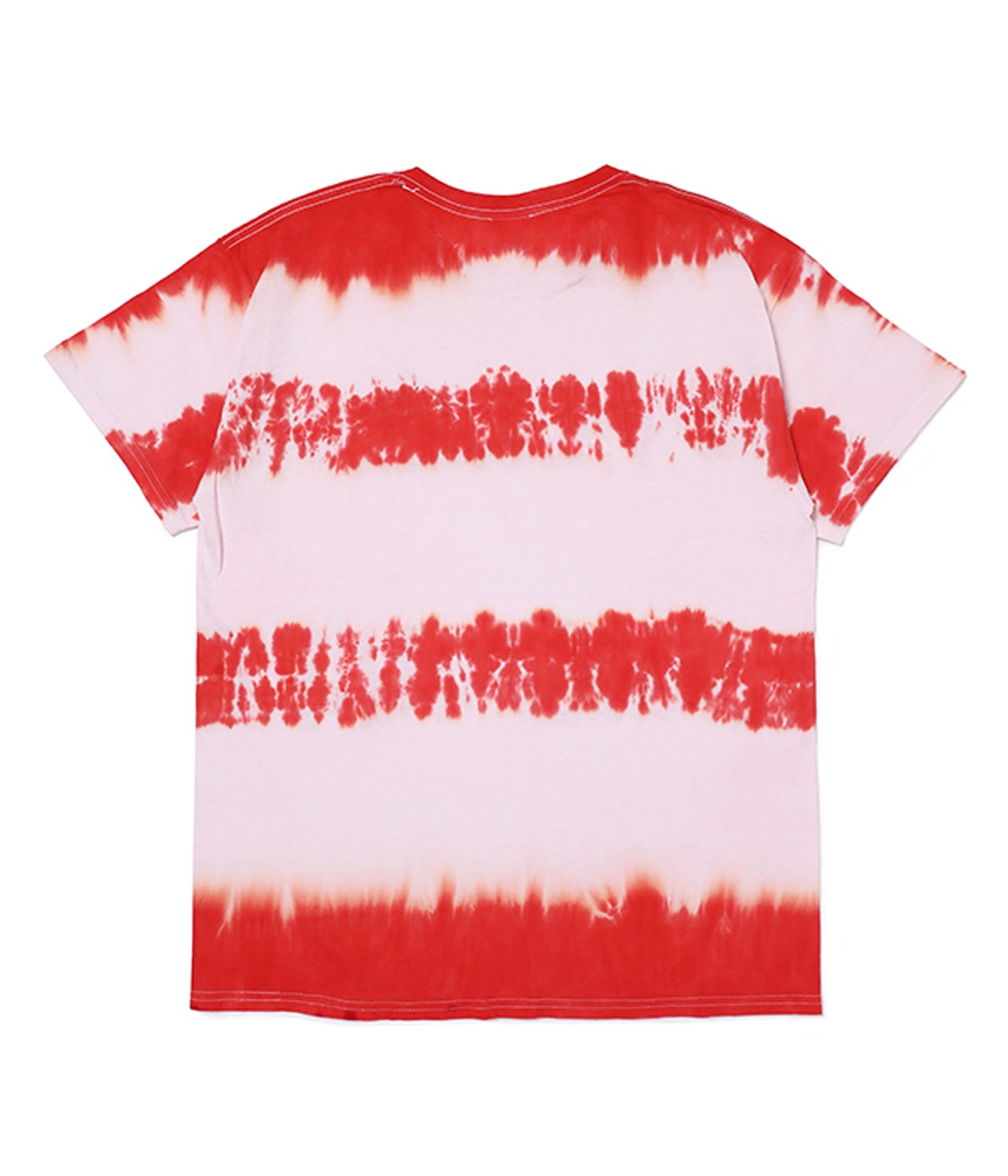 S/S TIE DYE BORDER TEE【RED BORDER】｜CHALLENGER｜MELTING POT 