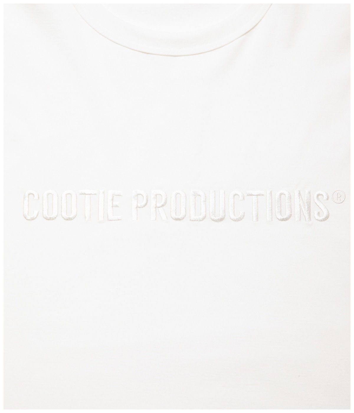 Oversized L/S Tee (Embroidery)【WHITE】