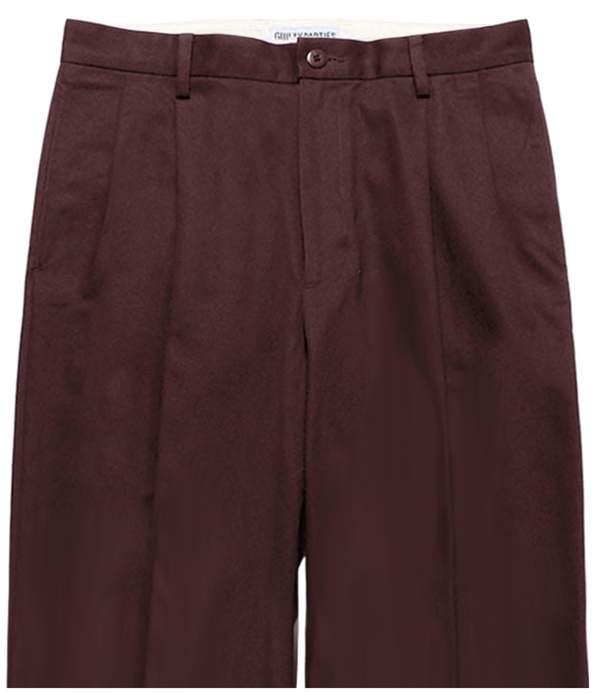 DOUBLE PLEATED CHINO TROUSERS【BURGUNDY】｜WACKO MARIA｜MELTING