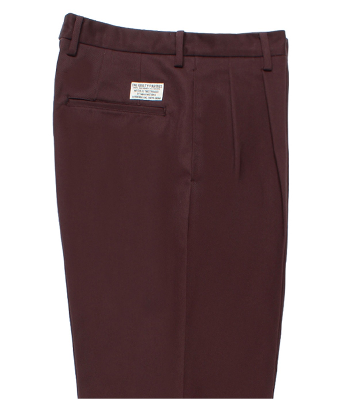 DOUBLE PLEATED CHINO TROUSERS【BURGUNDY】|WACKO MARIA|MELTING DOUBLE PLEATED CHINO TROUSERS【BURGUNDY】|WACKO MARIA|MELTING