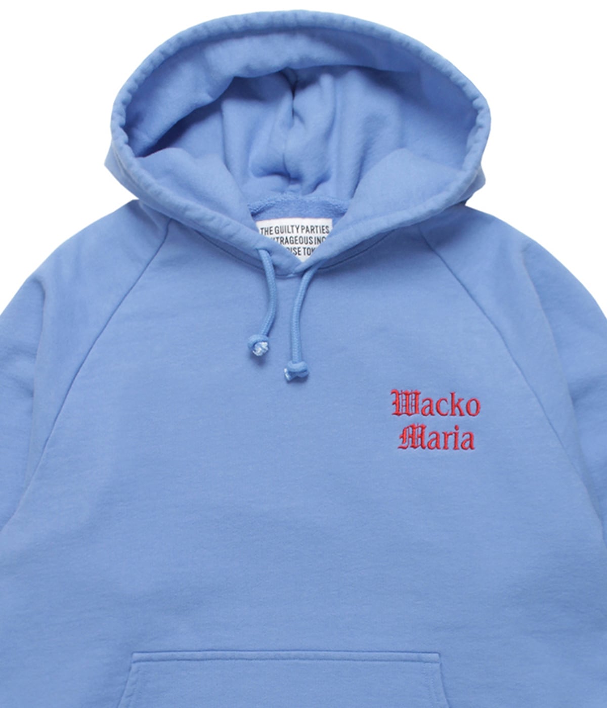 WASHED HEAVY WEIGHT PULLOVER HOODED SWEAT SHIRT (TYPE-1)【BLUE