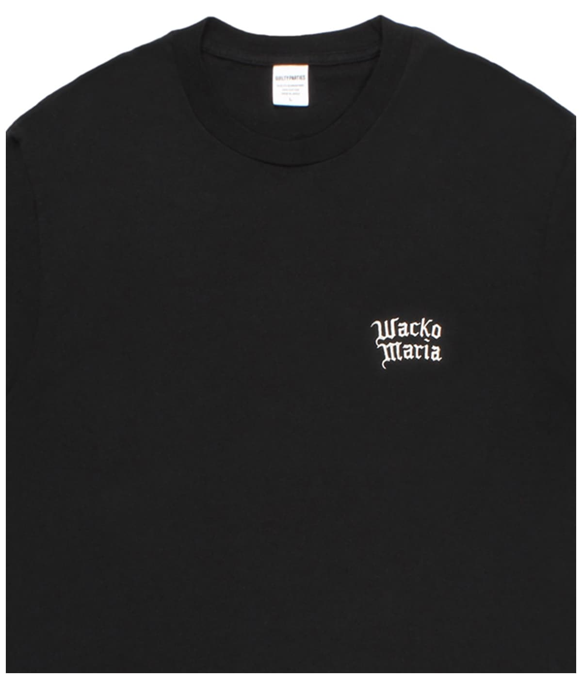 WASHED HEAVY WEIGHT LONG SLEEVE T-SHIRT (TYPE-1)【BLACK-WHITE