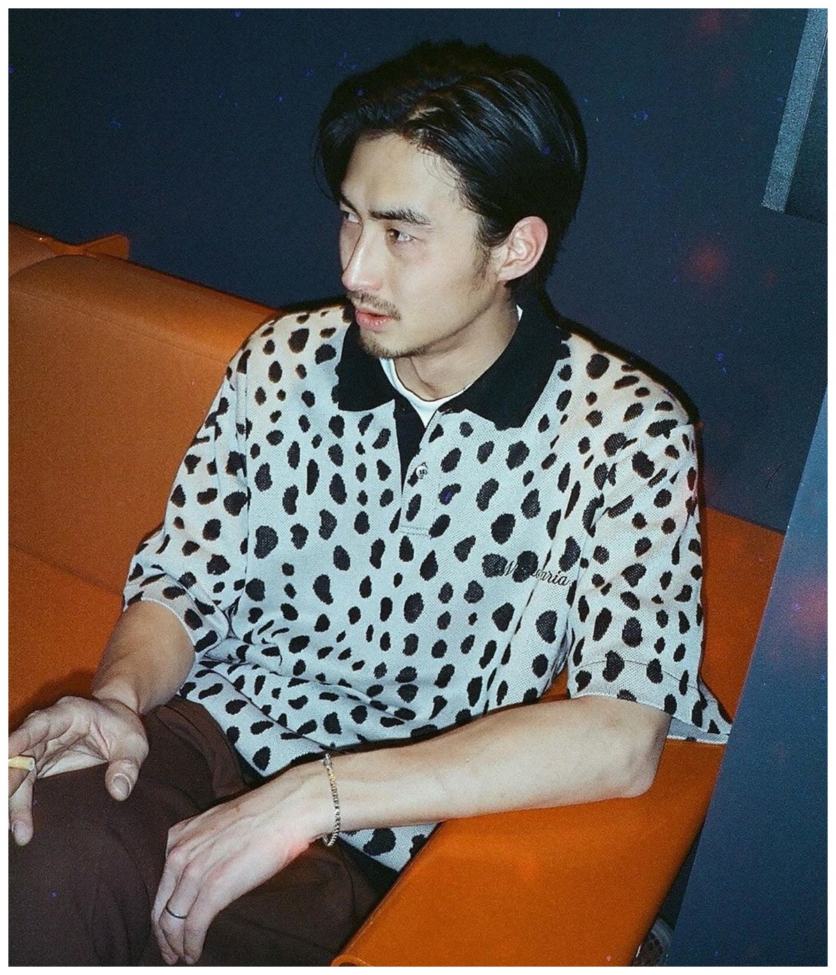 WACKO MARIA LEOPARD KNIT POLO SHIRTワコマリア LEOPARD JACQUARD KNIT POLO SHIRT【PURPLE】｜WACKO MARIA｜MELTING