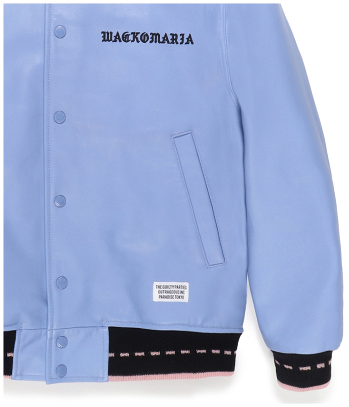 LEATHER VARSITY JACKET -A- (TYPE-2)【PURPLE】