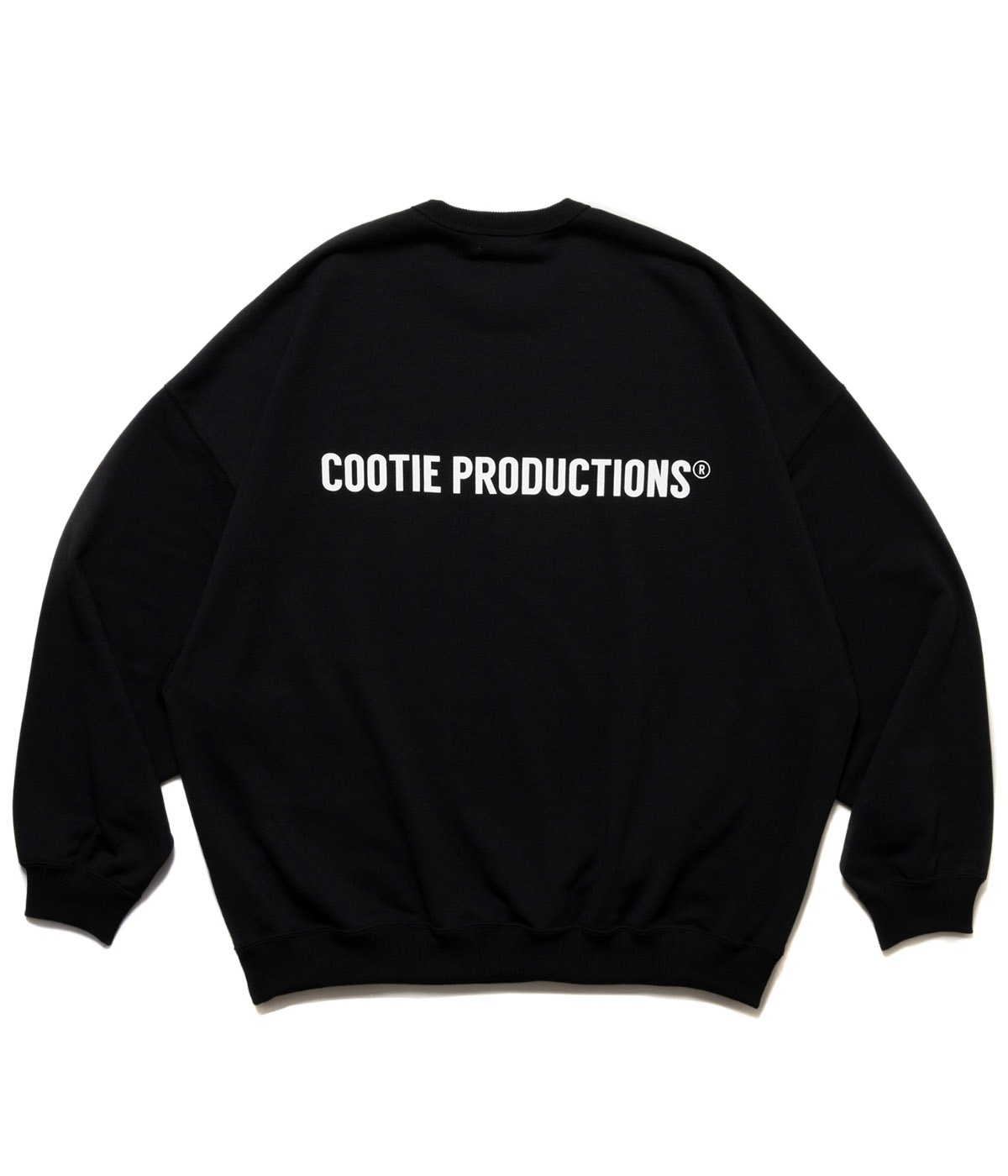 Dry Tech Oversized Sweat Crew【BLACK】｜COOTIE PRODUCTIONS