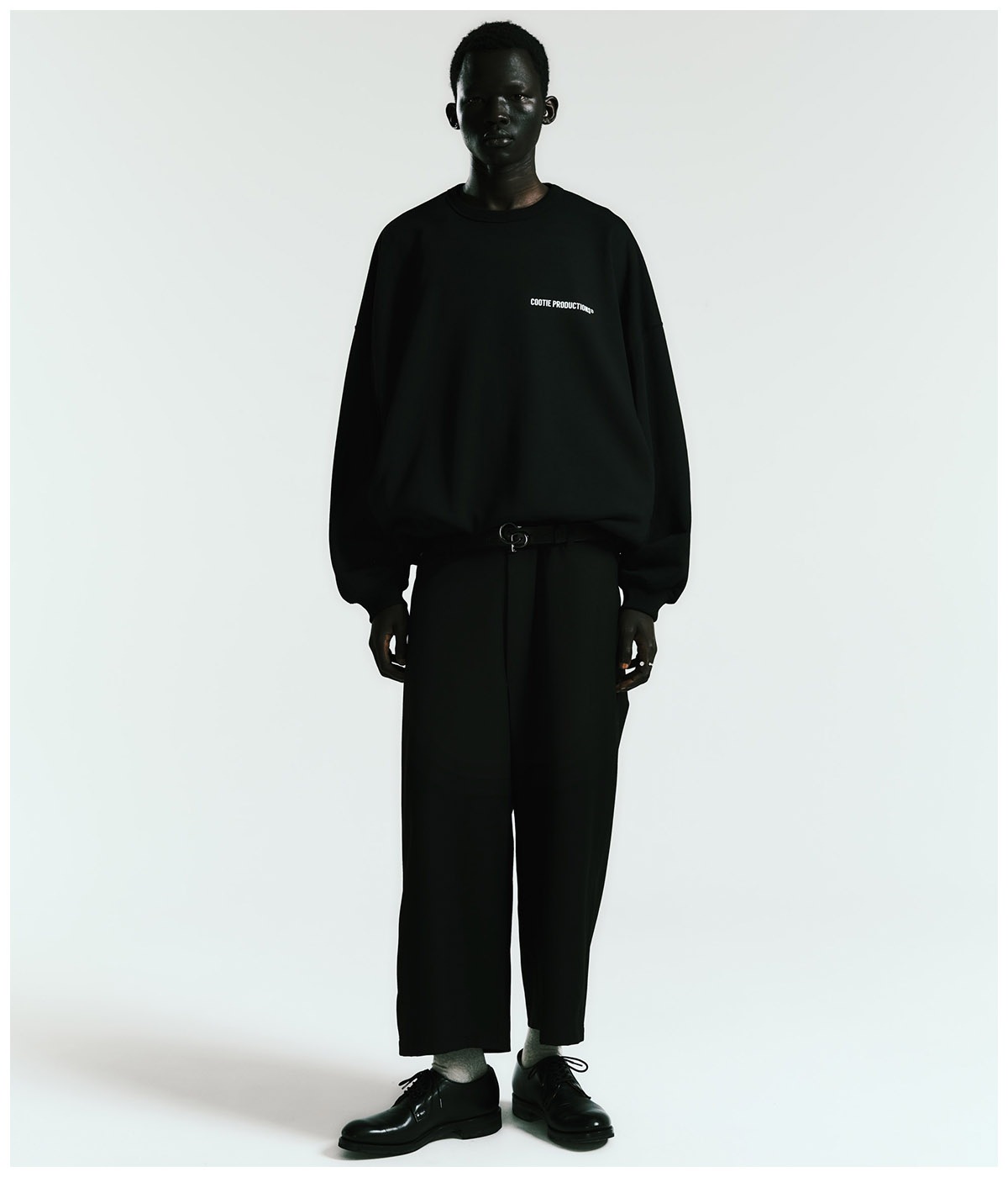 Dry Tech Oversized Sweat Crew【BLACK】｜COOTIE PRODUCTIONS