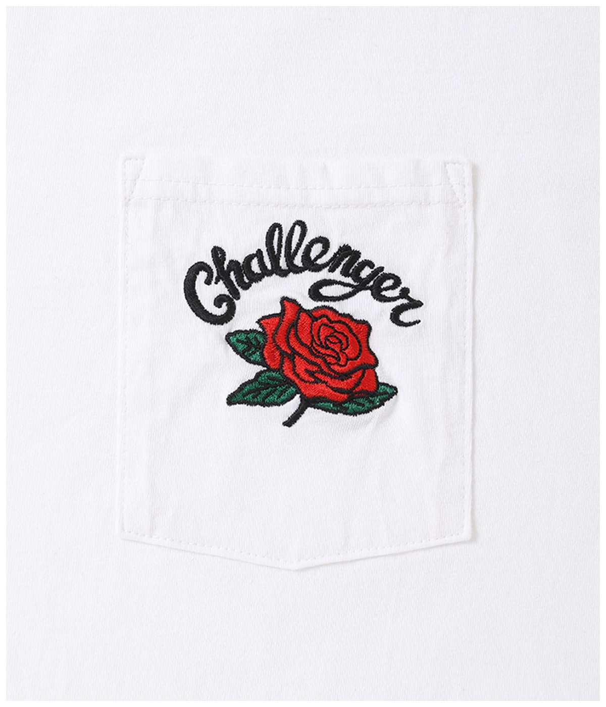 ROSE PKT TEE【WHITE】