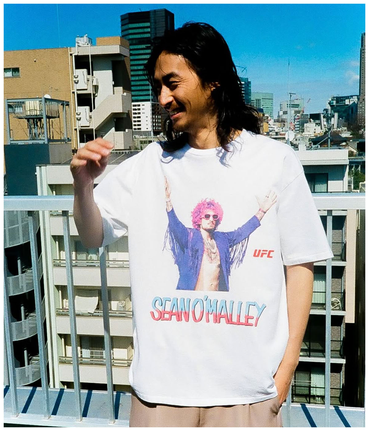 UFC / WASHED HEAVY WEIGHT T-SHIRT (TYPE-4)【WHITE】｜WACKO MARIA