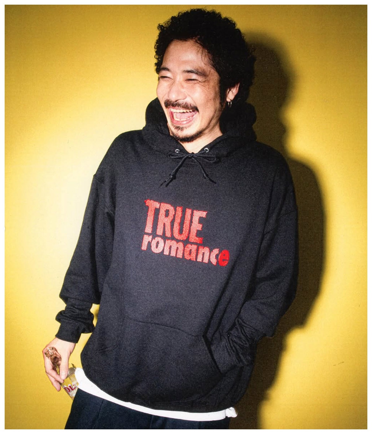 TRUE ROMANCE / HOODED SWEAT SHIRT (TYPE-3)【BLACK】