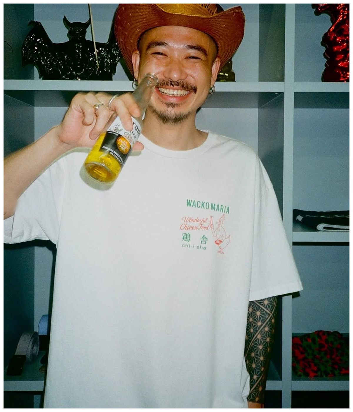 鶏舎 wacko maria ワコマリア WEIGHT Tシャツ　M　tee　白 WACKO MARIA(ワコマリア) / 鶏舎 / WASHED HEAVY WEIGHT LONG