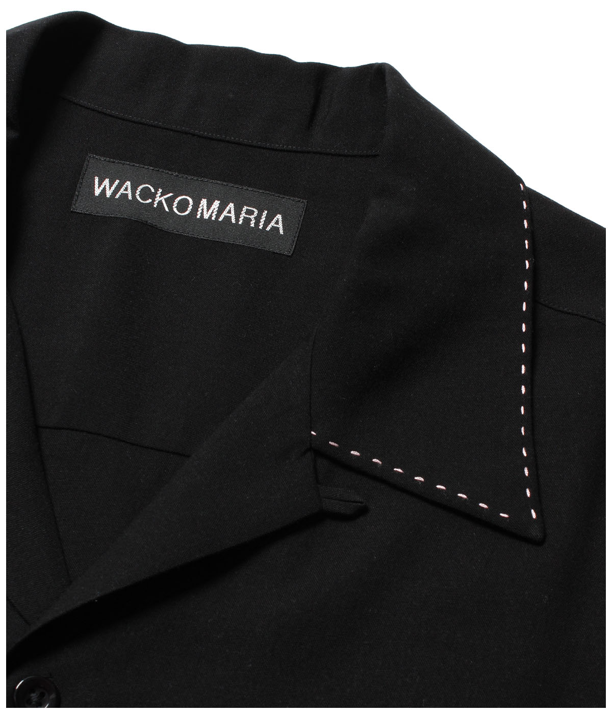 50'S OPEN COLLAR SHIRT (TYPE-5)【BLACK】