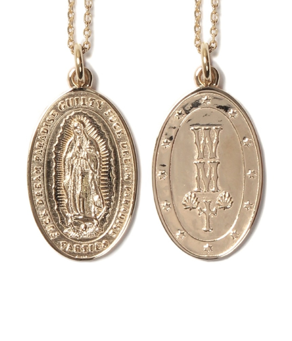WACKO MARIA【メダイ MEDAI NECKLACE】SV925 MEDAI NECKLACE (TYPE-2) - SILVER 925 / K18GP-【GOLD】｜WACKO MARIA